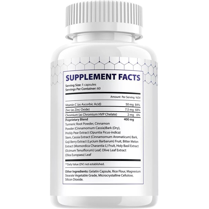 Gluctose (5 Pack) Gluctose Capsules – Gluctose Pills Advanced Supplement,