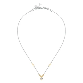 MORELLATO Women's Steel Necklace with Heart Emily in Paris Talismani Collection Gift for Friend, Alloy Steel, Cubic Zirconia