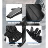Aegend PU Leather Gloves for Men, Super Soft Warm Velvet