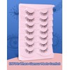 ENFOO Lashes Natural Everyday Wispy Lashes Natural Look Clear Band