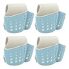 4Pcs Sink Sponge Holder PP 2 Layer Adjustable Strap Soap