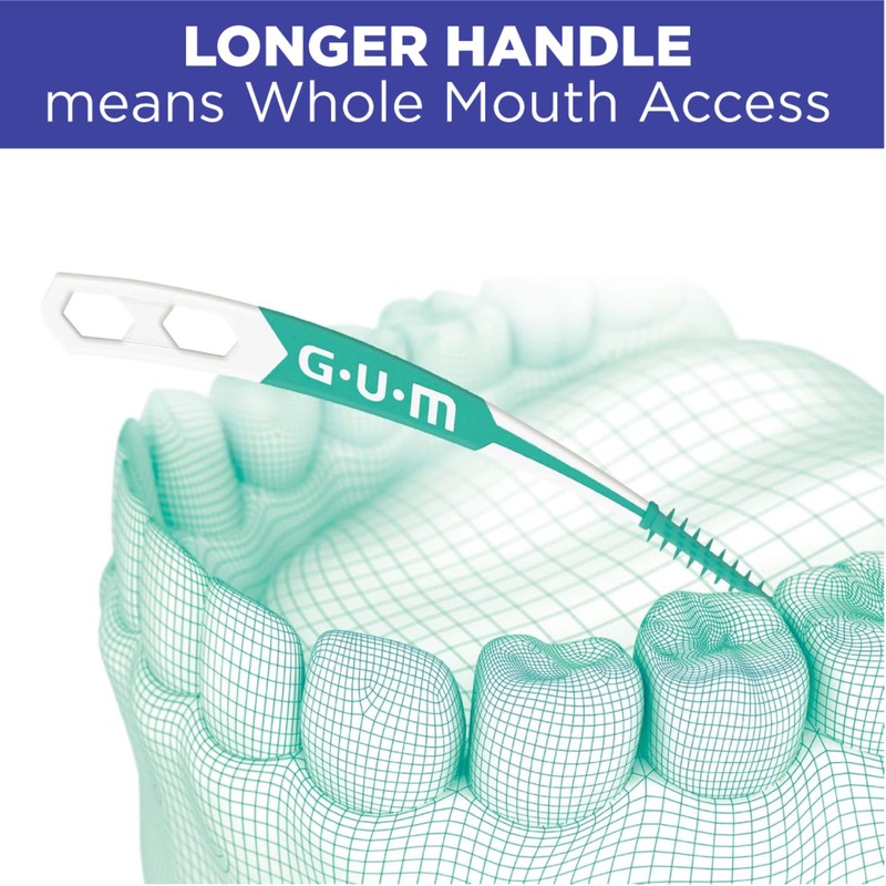 GUM Soft-Picks Advanced, Easy-to-Use Interdental Picks for Plaque Removal and