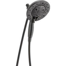 Delta Faucet 5-Spray H2Okinetic In2ition 2-in-1 Dual Hand Held Shower Head with Hose and Magnetic Docking, Venetian Bronze 58480-RB-PK