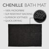 Allure Bobble Chenille Large Bath Mat Non Slip 60 x