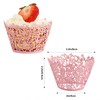 NANJIL Paper Cupcake Wrappers 50pcs/Pack, White Lace, Recyclable, for Wedding,