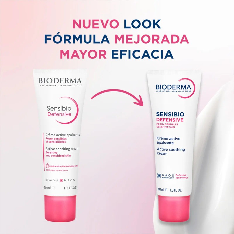 Bioderma Sensibio Defensive Crema, Hidrata Piel Sensible 40m