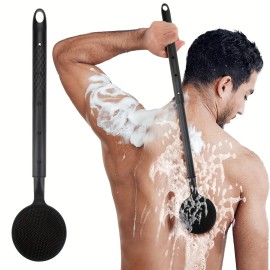 Unbranded High - Quality Soft Bristle Shower Brush - Fits Bathing Needs for Back Cleaning