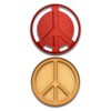 Peace Emblem Cookie Cutter - 4x4 Inches, Great for Fondant,