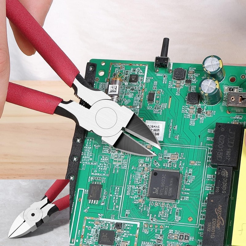 KEWAYO Side Cutters, Small, Wire Flush Cutter, 6 Inch Electronic