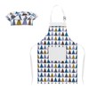 Adjustable Apron and Chef Hat Set for Cooking and Baking
