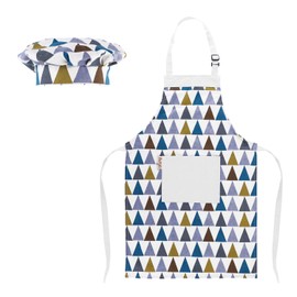Adjustable Apron and Chef Hat Set for Cooking and Baking