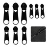 12 Pieces Black Nylon Zip Repair Kit, Replacement Zipper for Clothes, Backpacks and Luggage