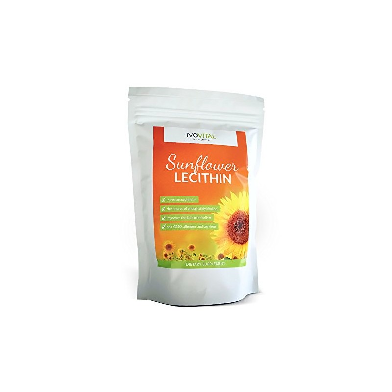 Sunflower Lecithin Powder, IVOVITAL®, Non-GMO and Soy Free (1200 g)