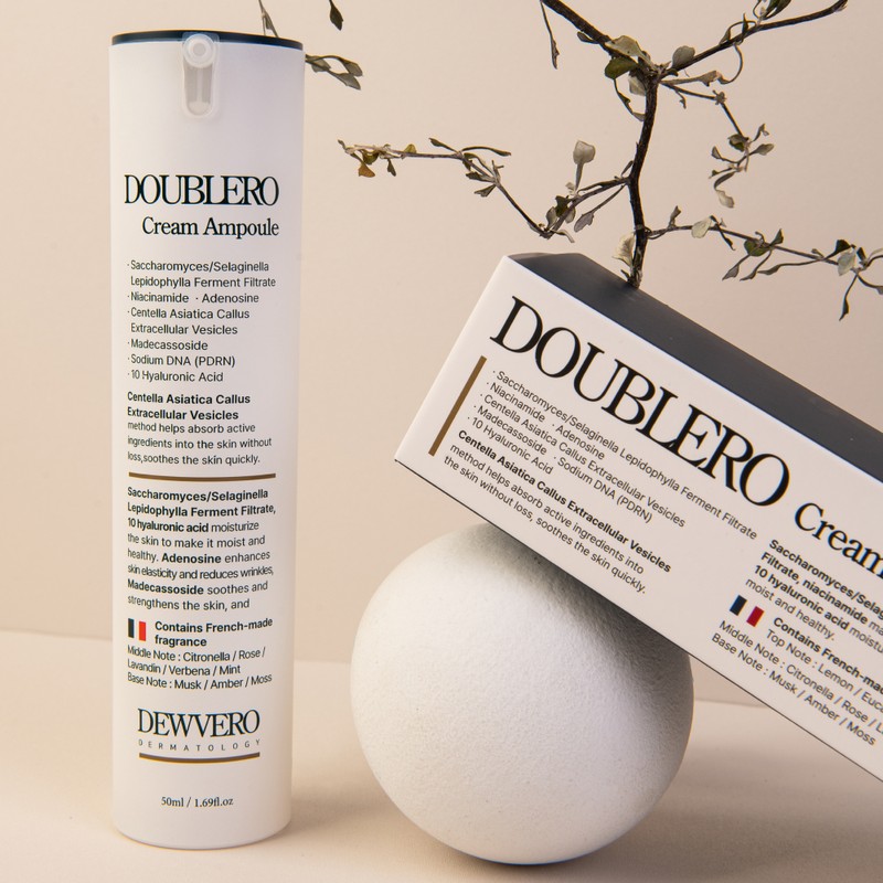 Duvero Double Lo Cream Ampoule Soothing Barrier Improvement Quick Drying