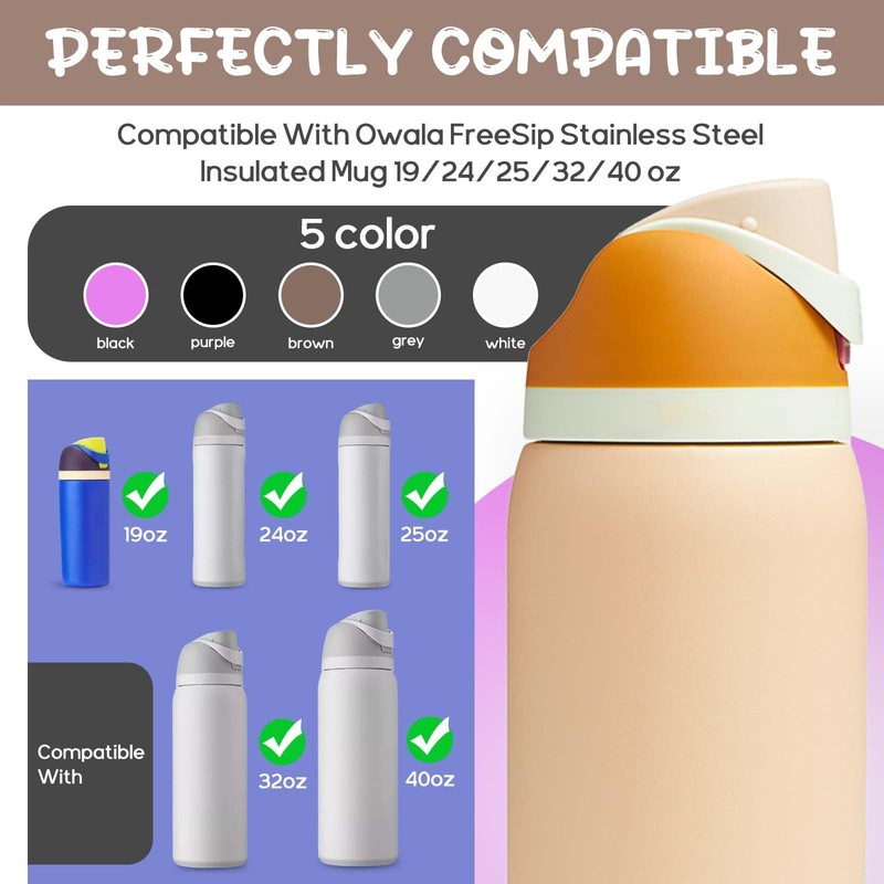 Sankoly 4pcs Replacement Button Compatible with Owala FreeSip 19/24/32/40oz,Water Bottle