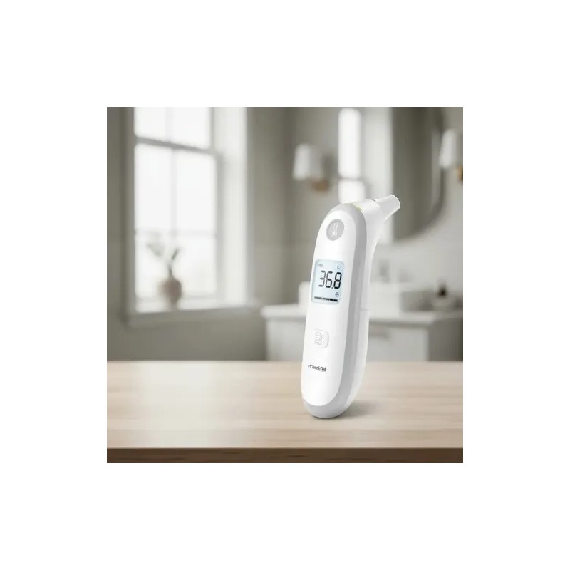 Termómetro Infrarrojo De Oído Con Alarma Checkatek-yuwell Blanco
