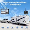 Wireless 10.1" Car Monitor DVR Magnetic Solar Backup Camera Reverse