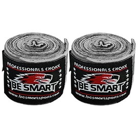 Boxing Hand Wraps Bandages Fist Inner Gloves Muay Thai Pairs, 7 Colors (Gray Camo, 137 Inches)