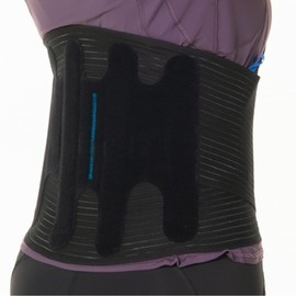 Chuanne Romba First 26 Lumbar Supporter Black Size 2 Waist 29.5-37.4 inches (75-95 cm), For Work at Home, Telwork Sore Back