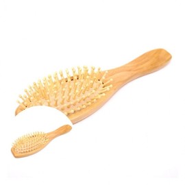 Wooden Scalp Acupressure Brush 916W Scalp Massage Comb Hair Protection Beauty Comb 2ea