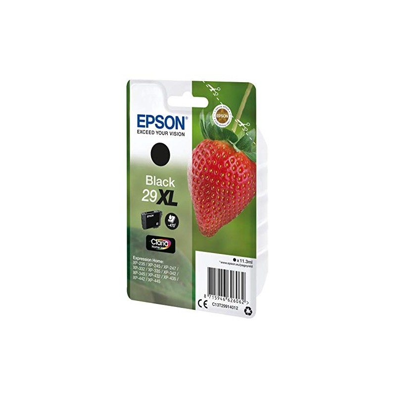 Epson 235M253 C13T29914022 Schwarz Original Tintenpatronen Pack of 1, XL