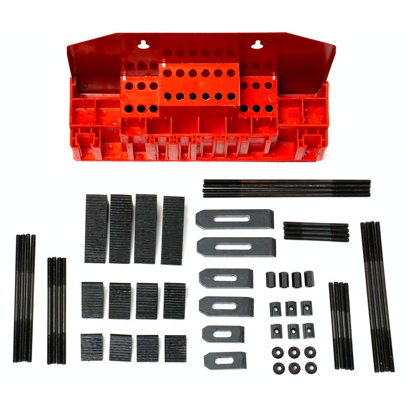 LLDSIMEX 52Pc T-Slot Clamping Kit Mill Machinist Set Table Slots: