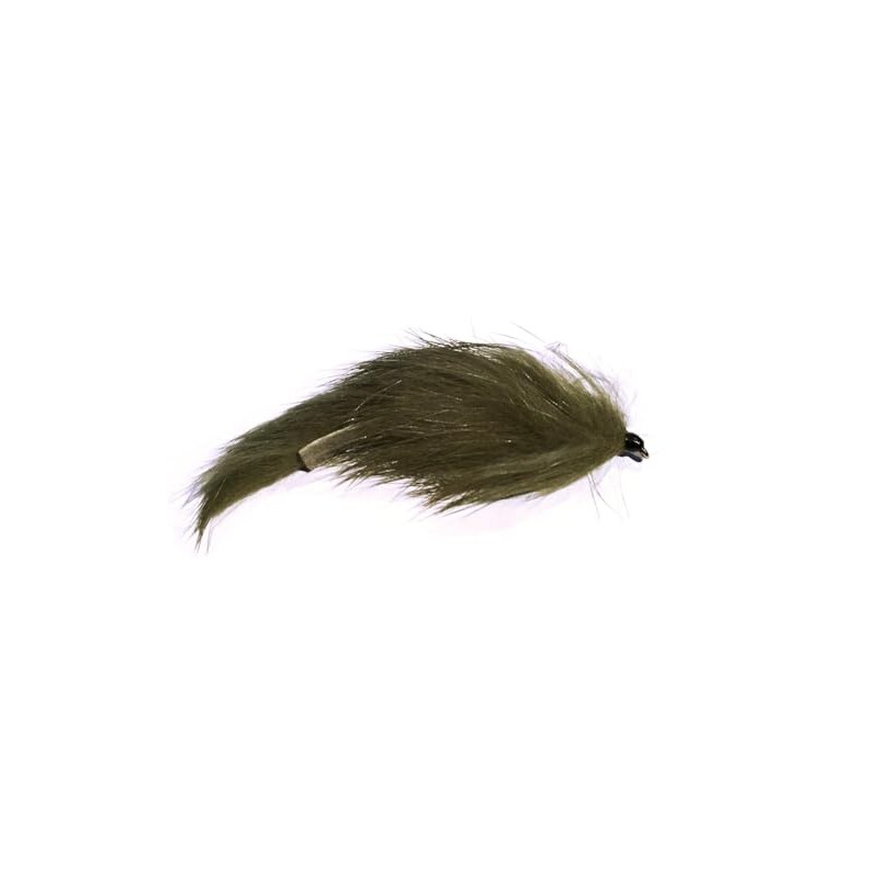 Conejo Leech Pesca con Mosca Moscas Para Trucha, Negro, Crema,