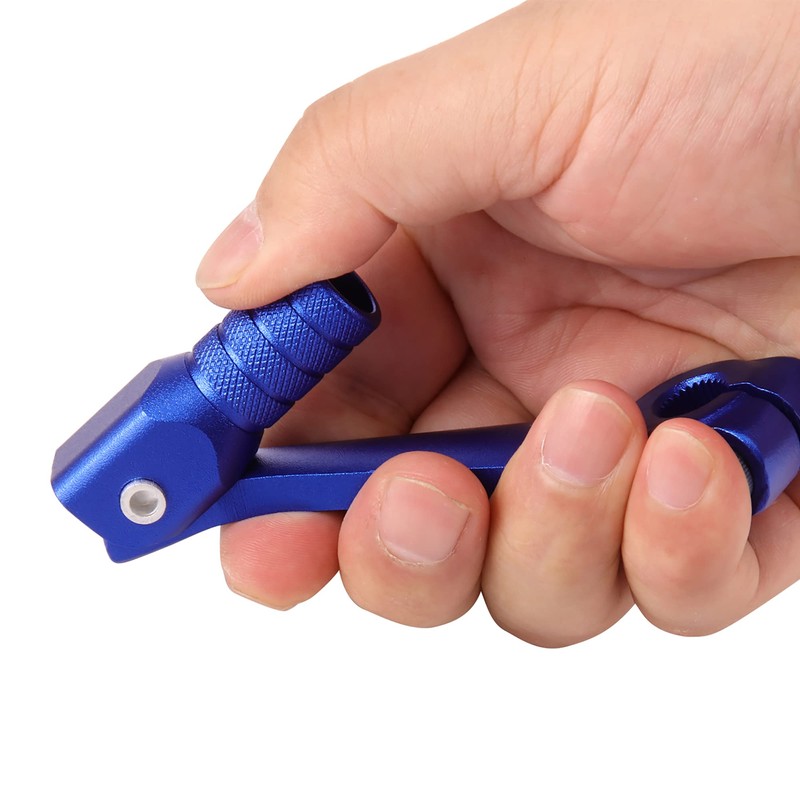 GOOFIT blue CNC 0.47 Inch Shift Lever Motorcycle Aluminum Folding