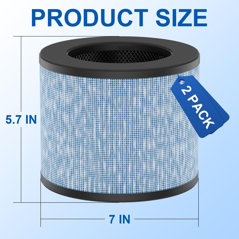 F100 Filter Replacement, Compatible with Instant AP100 Small Air Puri-fier,