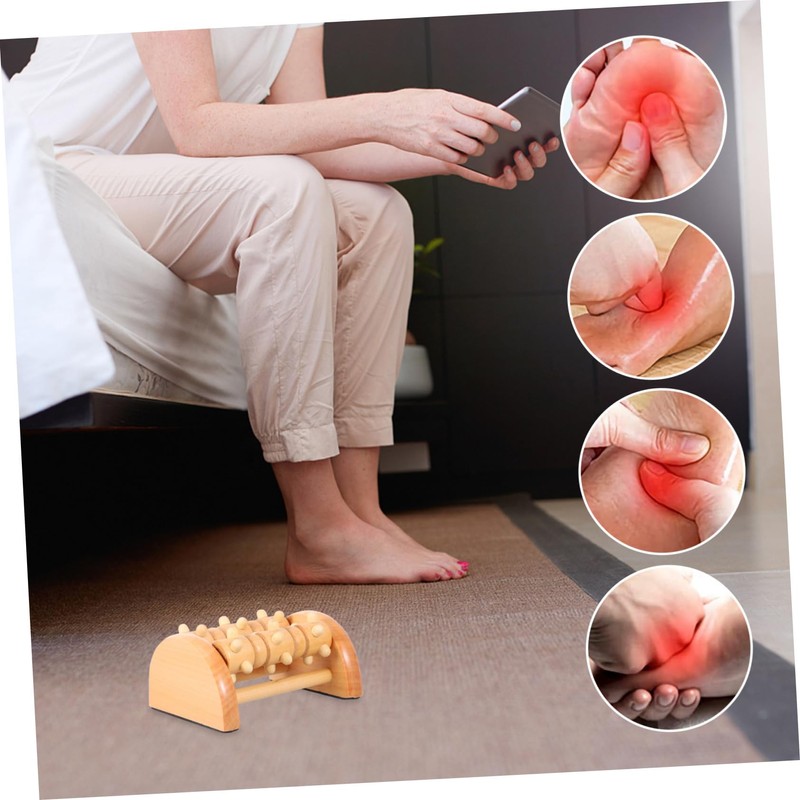ORFOFE Foot Massager Roller Reflexology Tool for Deep Muscle Massage