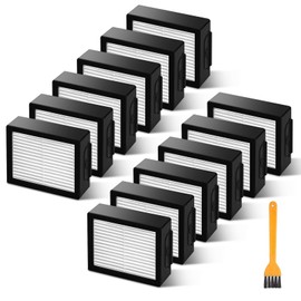 Fanulter 12 Pack Filter Replacements for i Robot Roomba E I & J Series E5 E6 i1 i1+ i3 i3+ i4 i4+ i5 i5+ i6 i6+ i7 i7+ i8 i8+ NOT for J9, High Efficiency Filter for iRobot Roomba Replacement Parts