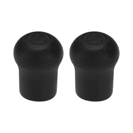 eMagTech Pack of 2 19 mm PVC Fishing Rod End Cap Protective Cap End Piece Suitable for Fishing Rod Building Repairs DIY Fishing Rod Ends Black 45.5 x 35 mm