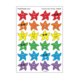 TREND ENTERPRISES, INC. Colorful Star Smiles/Fruit Punch Stinky Stickers, 96 ct.