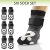 Non-Slip Dog Socks for Hardwood Floors - 6-Pack | Anti-Slip