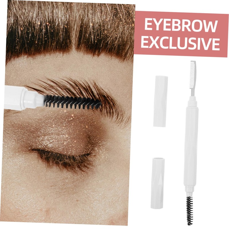 VICASKY Portable Dual Ended Eyebrow Brush Eyelash Comb Compact Grooming