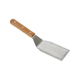 Thunder Group SLTWHT003 Turner, Total Length 11.3 inches (28.8 cm), Stainless Steel, Wooden Handle, Commercial Use,