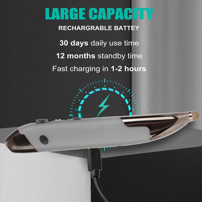 Topiky Kabellose Optische Taschen-Stiftmaus, 2,4 G Wiederaufladbare Optische USB-Stiftmaus, Einstellbare