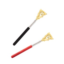 Telescopic Back Scratcher Extendable Handle, Portable Stainless Steel Hand Massage Tool, Extends from 8.66 to 23.23 inches, 2 Pack