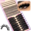 Spikes Lash Clusters Volume Eyelash With Cat Eye Lashes Bottom+upper
