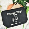 ShiQiao Spl Chargers Organiser Bag Black Charging Cables Travel Toiletry