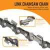 Anxingo 4 Pack 18 Inch Chainsaw Chain, 3/8" LP Pitch