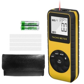 Photo Tachometer Non-Contact 7.0-99,999 RPM Speed Meter, AIOMEST Laser Automotive Speedometer, Tach Gauge Tester Measure RPM for Car Truck Motorcycle Engine Lawn Mower with Data Logging AI-9235C