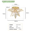 Aeyee Moravian Star Ceiling Light, Moroccan Flush Mount Ceiling Lighting