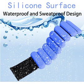 ibforcty 2PCS Adjustable Wrist Weights Ankle Weights Set for Exercise Walking Jogging Yoga Aerobics Pilates Weight-Bearing Bracelet Fitness Wristband (Blue)