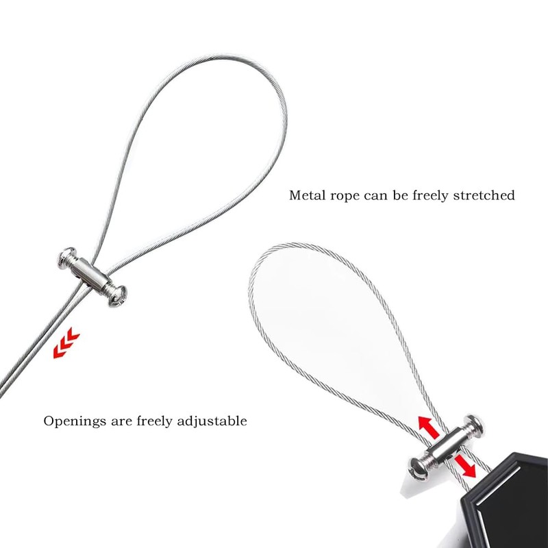 30 Pcs Upgraded Wire Rope Cable Clamps Double Hole Cable