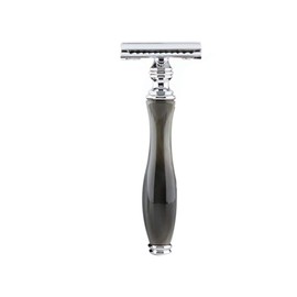 Haryali London Men's Double Edge Safety Razor with Resin Handle, Beard and Moustache, Perfect Razor Gift for Men with Box