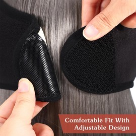 Totority Adjustable Sleeping Earmuffs, 2-in-1 Head Adjustable Sleep Earmuff Headband, Winter Ear Warmers for Men and Women, 2-in-1 Ear and Eye Mask, Comfortable Soft Eye Mask