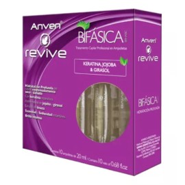Anven Ampolletas Bifasica Anven Revive Keratina, Jojoba & Girasol