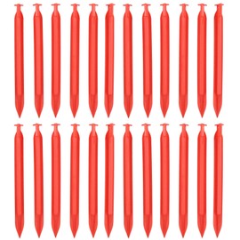 24pc Heavy Duty Plastic Tent Awnings Marquees Pegs For Camping 220mm Long