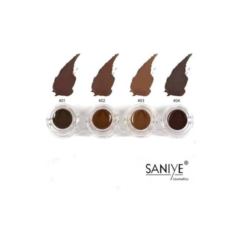 SANIYE Sombra y Gel Pomada Para Cejas Cepillo Incluido Long